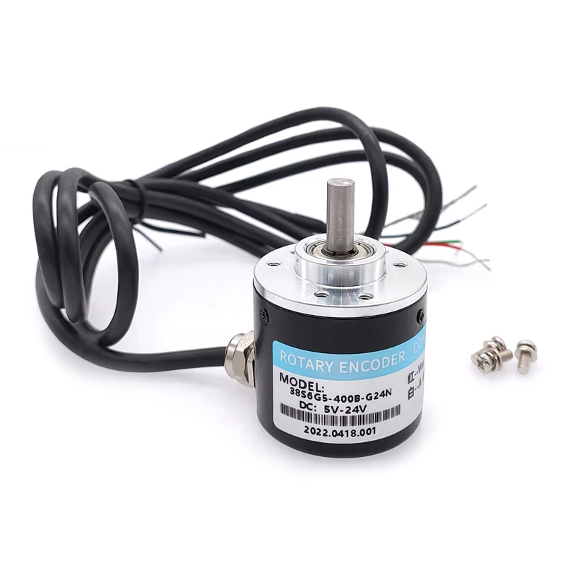 38S6G5-B-G24N Rotary Incremental Encoder connection 50/100/200/360/400/500/600P/R AB 2 Phase 5-24V DC Open collector output NPN