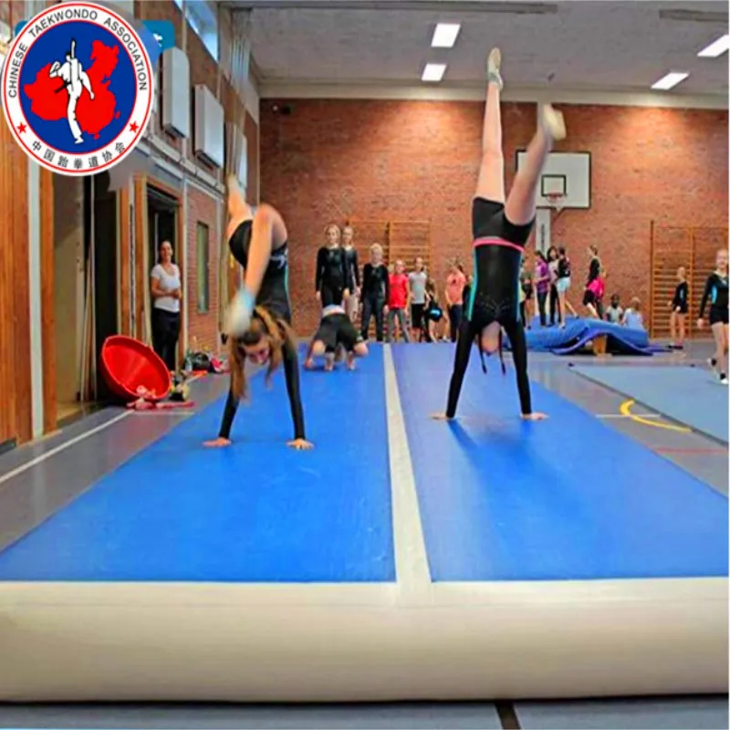 

Free Shipping 9x2x0.2m Blue Inflatable Gymnastics Mattress Gym Tumble Airtrack Floor Tumbling Air Track For Sale Come a Pump