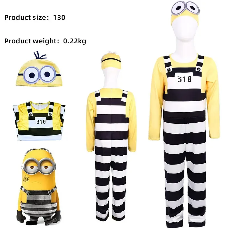 Cross border popular Minions set, children's performance costume, stolen dad Halloween cosplay stage performance costume