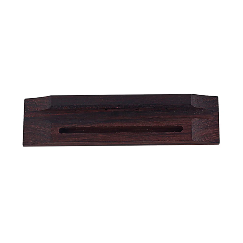 

Guitar Bridge Replacement For Ukulele 4 String Rosewood Wooden Color Durable Fit Guitar Bass Accessories