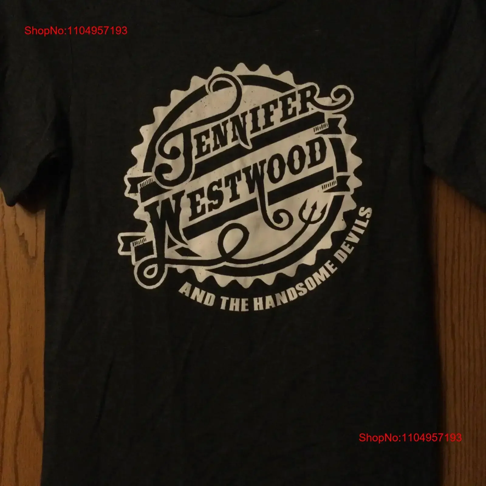 

Jennifer Westwood And The Handsome Devils Gray T Shirt Cotton Blend S Canvas vintage Washed Stylish streetwear