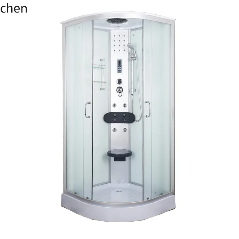 HT  Integrated Shower Room All-in-One Bathroom Enclosure Sliding Door Glass Shower Warm Air Shower Enclosure