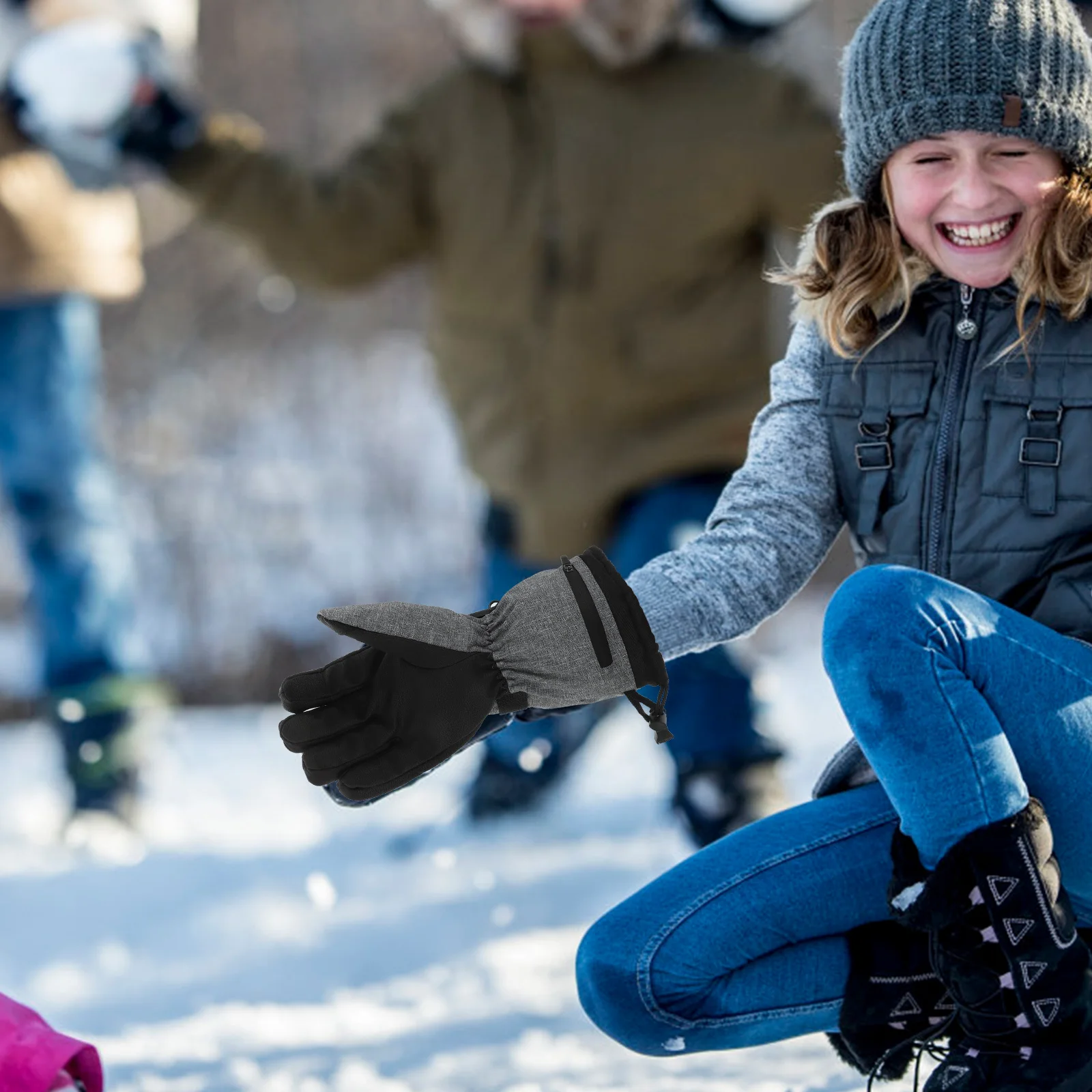 

Gloves for Winter Heating Electric Heated Charge Thermal Windproof Outdoor Skiing Smart