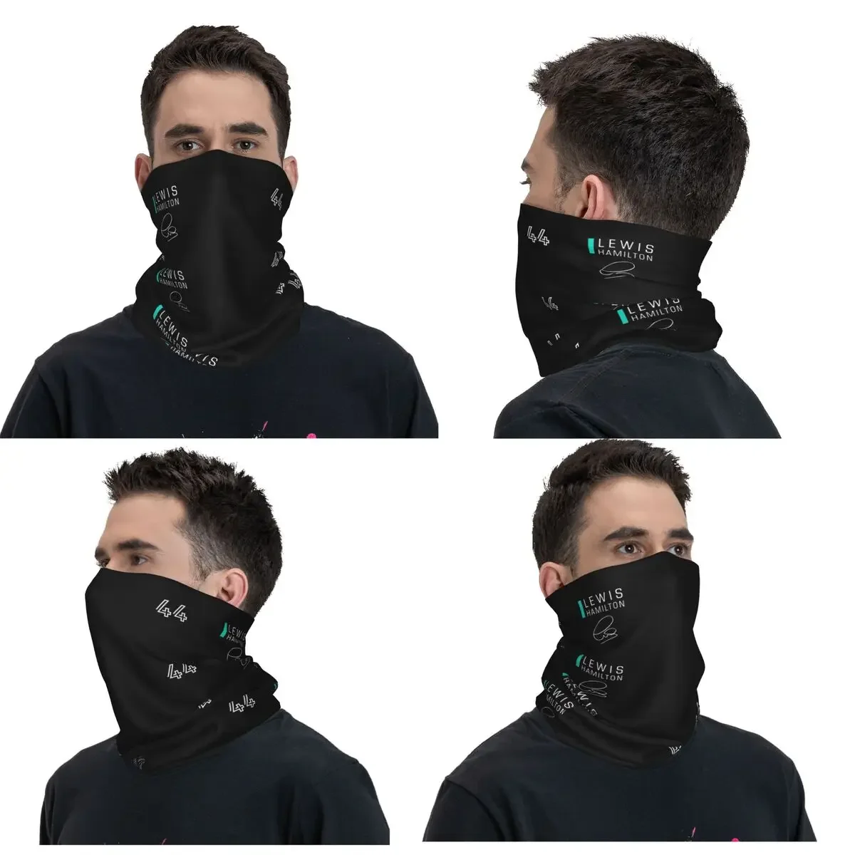 Lewis Hamilton Bandana Neck Cover Printed Face Scarf Multi-use Cycling Scarf Cycling For Men Women Adult Windproof