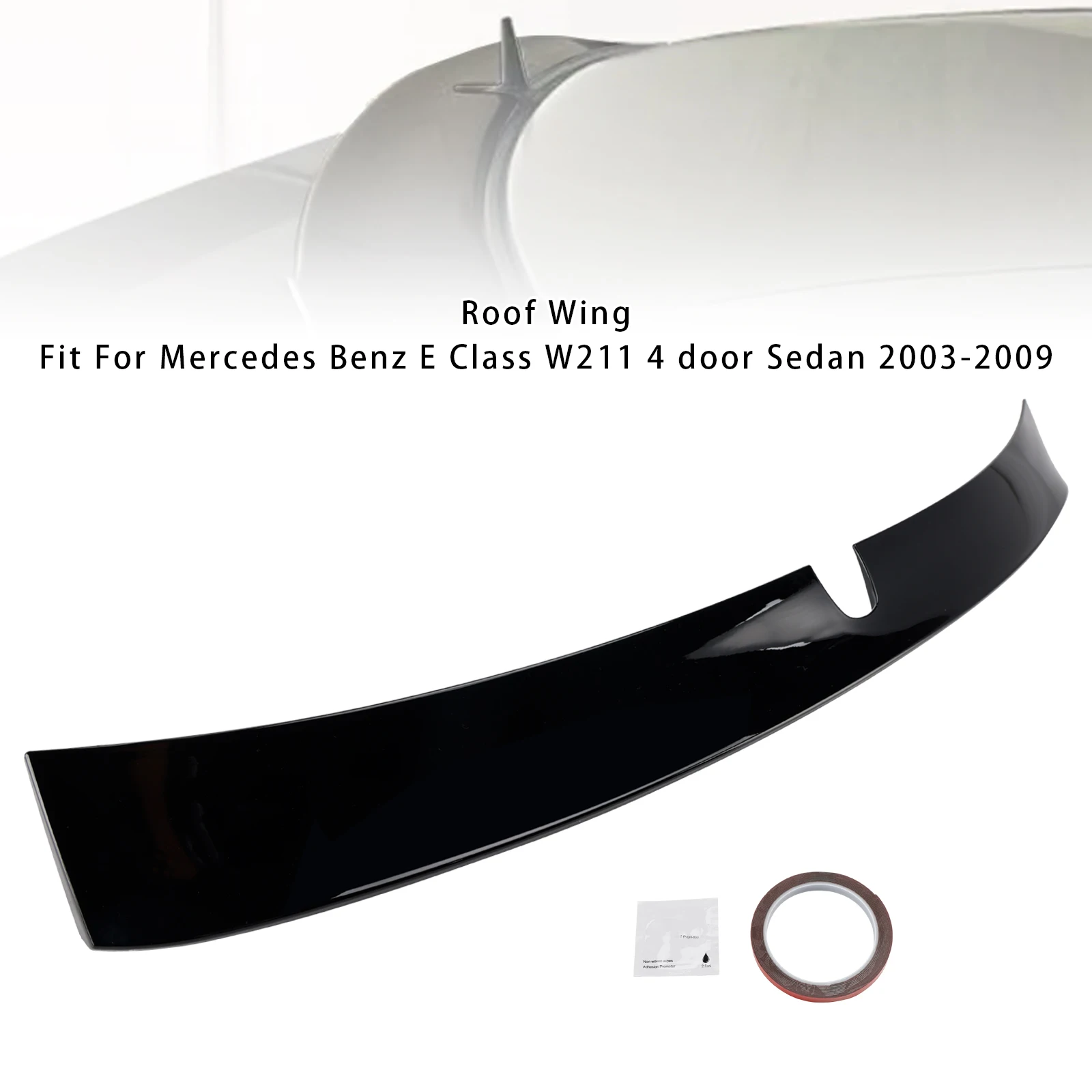 

Artudatech Gloss Black Rear Roof Wing For Mercedes-Benz E-Class W211 2003 2004 2005 2006 2007 2008 2009 Sedan