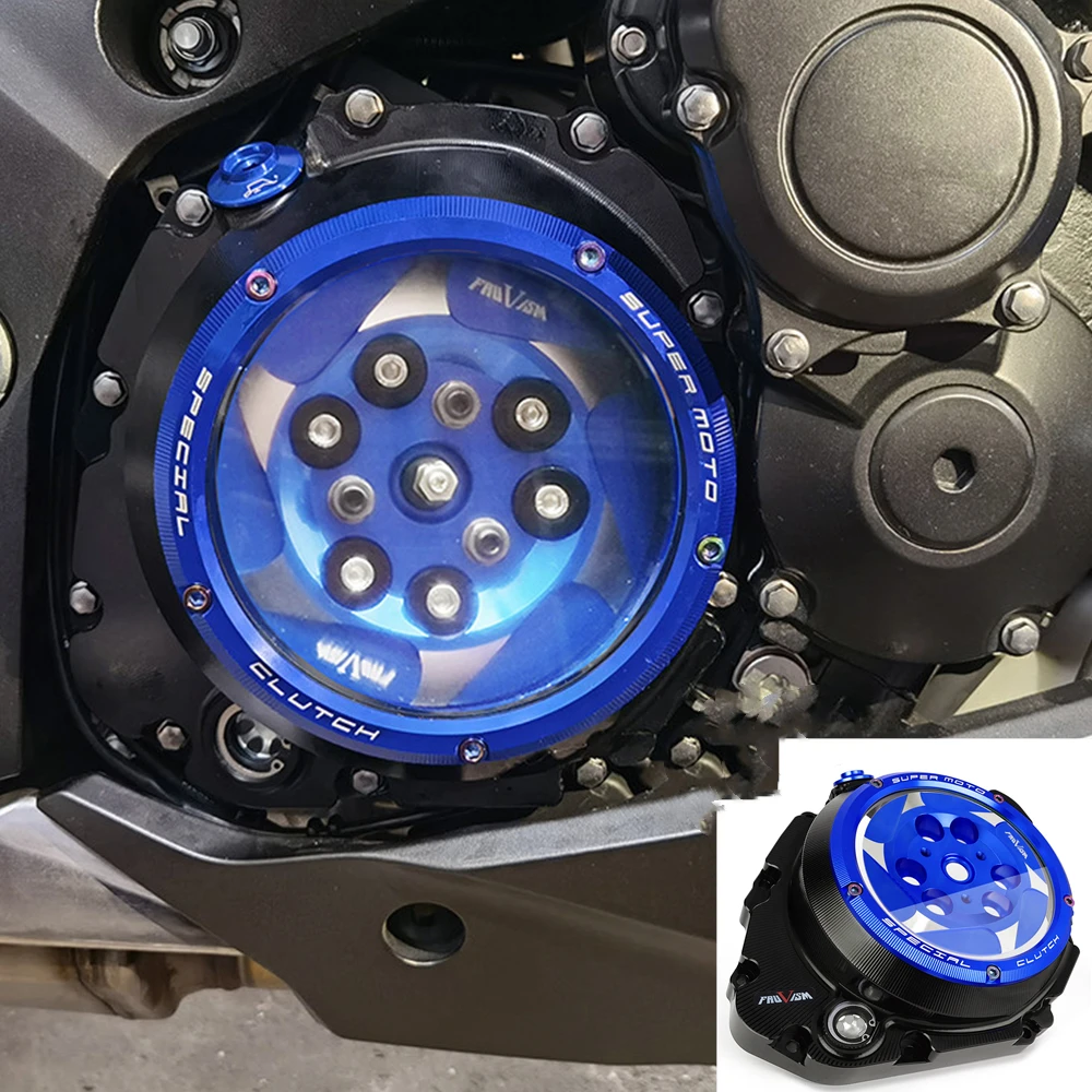 Clear Clutch Cover for Suzuki GSXS1000 GSXS1000F 2018-2021 / GSXR1000 2007-2008 / GSX-S1000 GSX-S1000F / GSX-S GSXS 1000 1000F