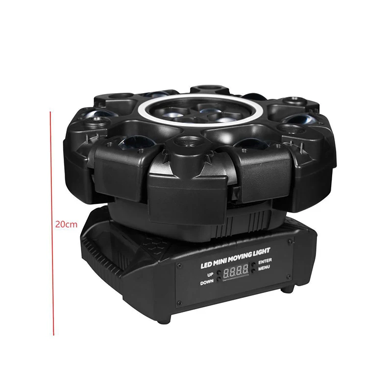 150 واط 6-الذراع RGBW شعاع تتحرك رئيس ضوء مع هالة تأثير ضوء المرحلة DMX512 العسل شعاع ستروب تأثير لحزب DJ #5