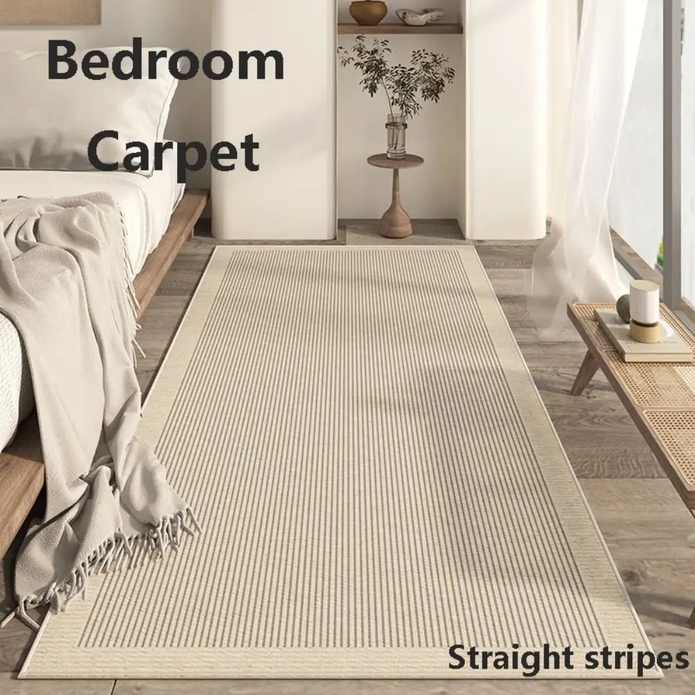 Quiet Style 60*180 cm Anti Slip Carpet Crystal Velvet Washable Bedroom Carpet Wear Resistant Rubber Backed Kitchen Rug Sofa