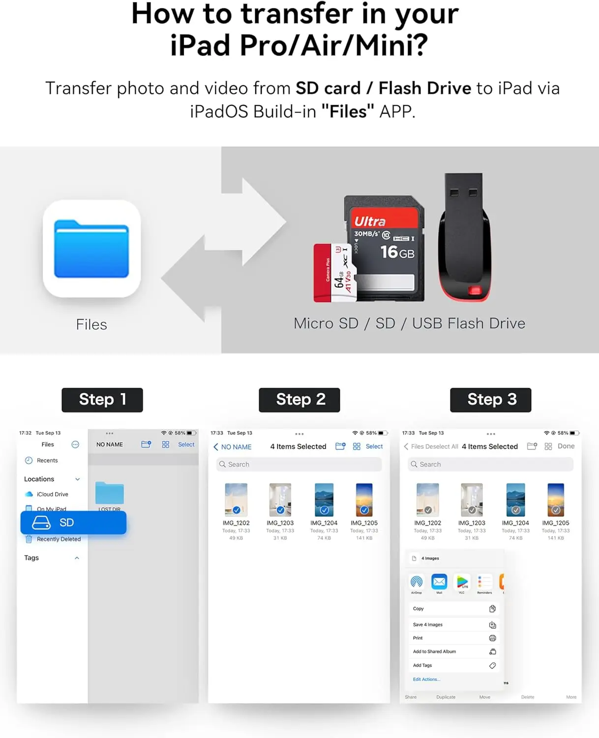 محول بطاقة SD من USB C إلى SD مع منافذ SD MicroSD USB 3، قارئ بطاقة الذاكرة USBC لأجهزة USB C/Type C