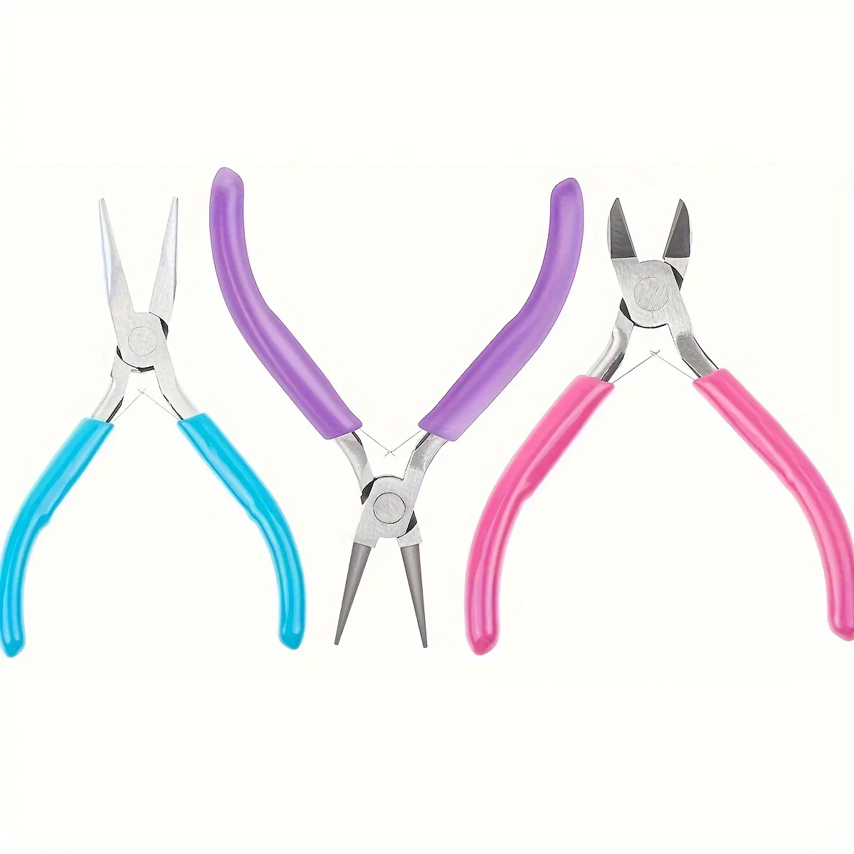 3pcs 3 Colors Handmade Pliers Set Can Be Used For DIY Jewelry Making Repair Tools Practical Convenient