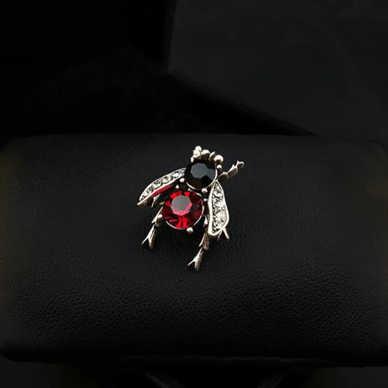 حار بيع جديد خمر النحل حجر الراين بروش الاتجاه الإبداعية الحشرات الصدار الإبداعية مكافحة الضوء دبوس #3