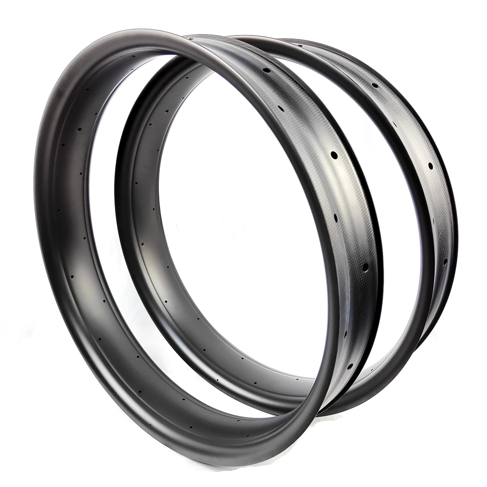 

STLFBIKEDOC RFW100H25 26er Rim 100mm Width 25mm Height Micro Spline Snow Bicycle Rim Full Carbon Fat Bike Wheel