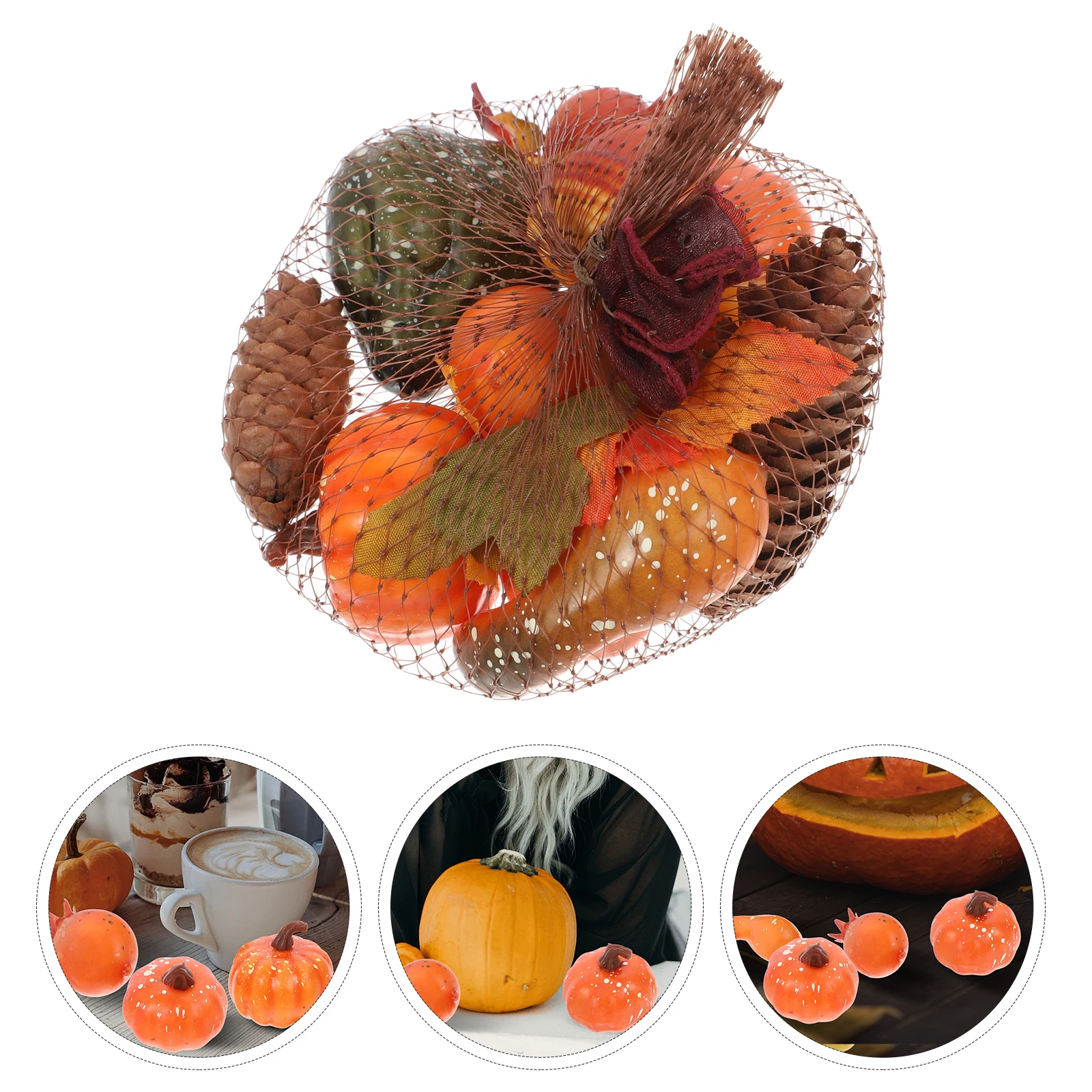 

14pcs Pumpkin Decoration Kit Foam Model Halloween Party nament Thanksgiving Artificial Pumpkins Vivid Indoor Food Vegetable