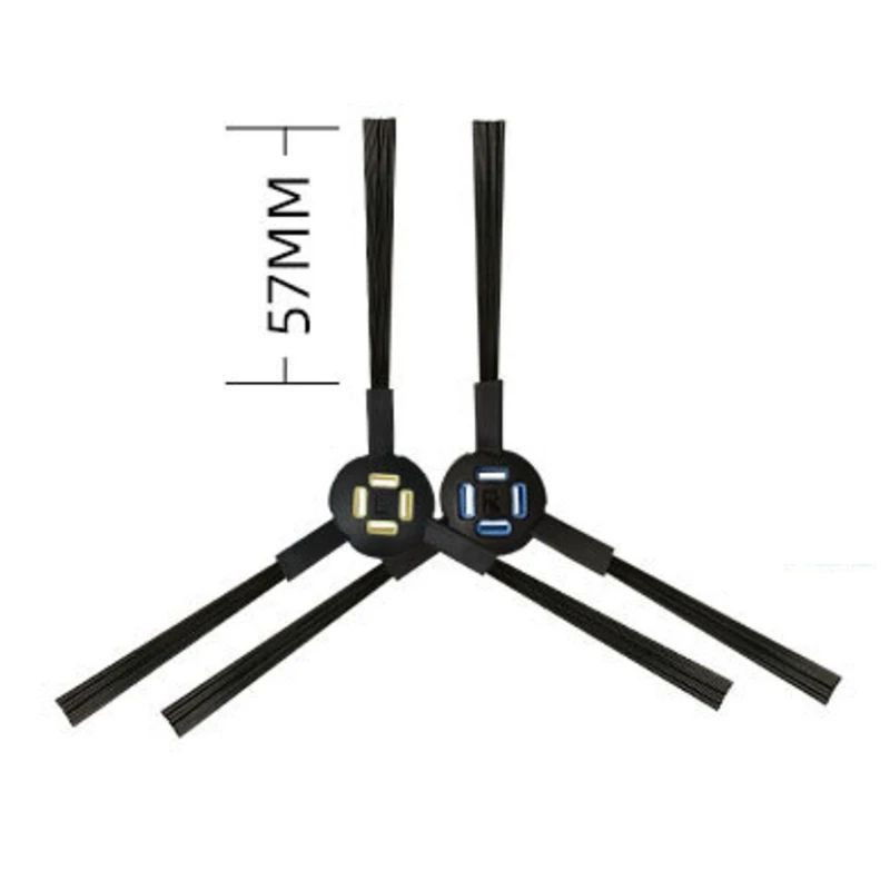 แปรงขัดด้านข้างสำหรับ A7 iLife/A9S/X785/X750/X800แปรงทำความสะอาดได้ในชิ้นส่วนเครื่องดูดฝุ่นหุ่นยนต์