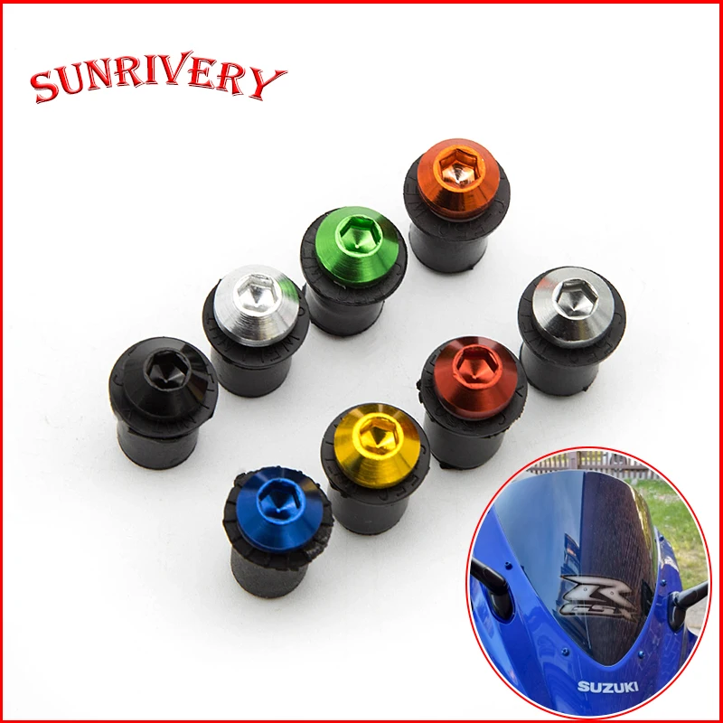 

Motorcycle Universal 10PCS 5mm Windscreen Windshield Bolt Screw Kit For Yamaha Tmax xmax YZF Honda Motorcycle Accessories