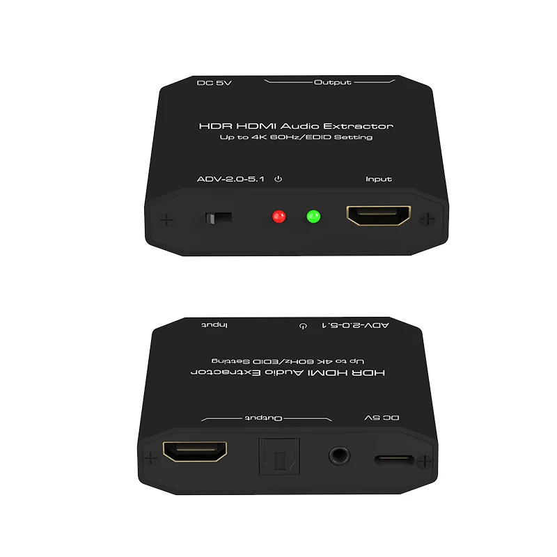 

HDR HDMI-compatible audio extractor Plug and Play HDMI-compatible Splitter Adapter HDR Switch 4K@60hz HDMI-compatible switcher