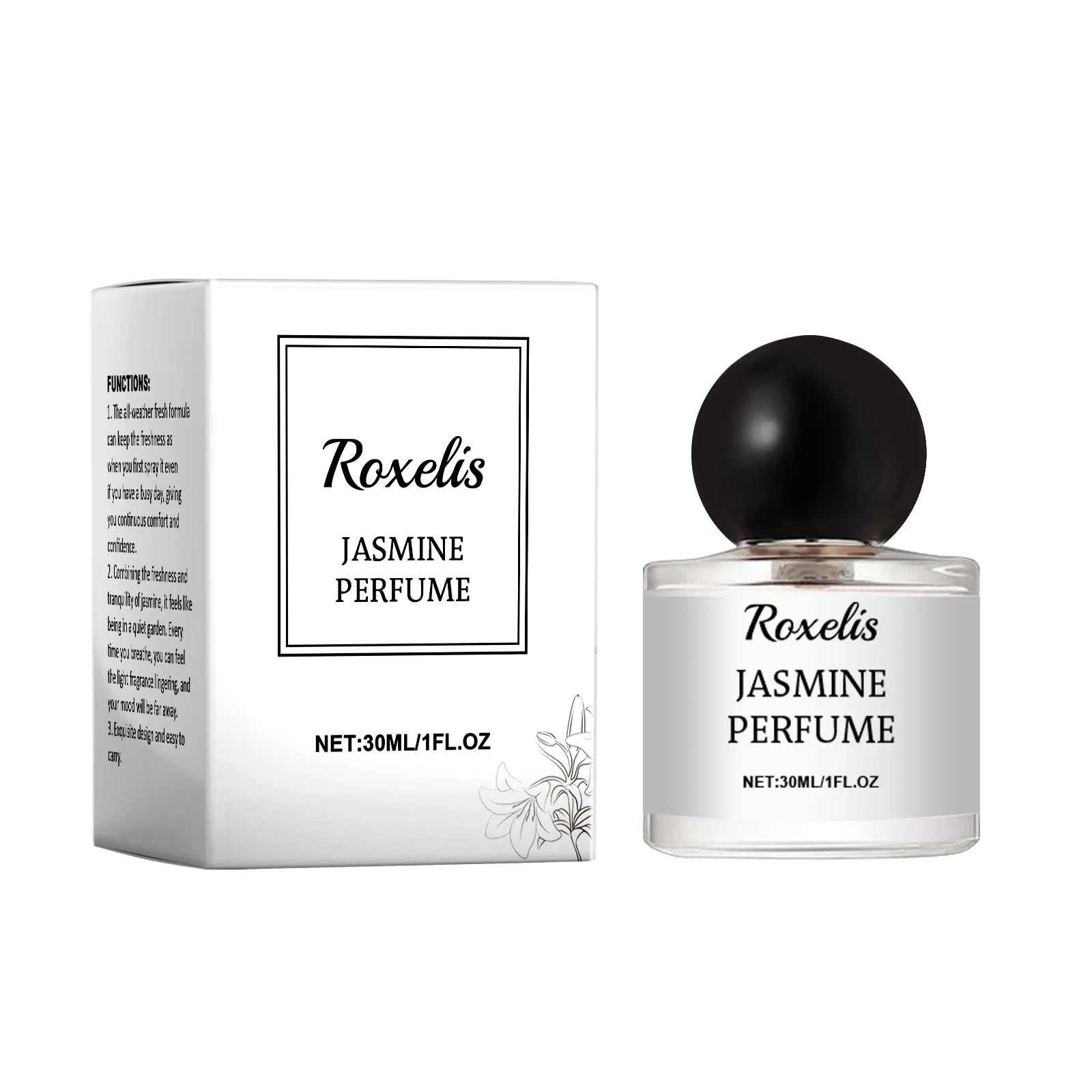 Roxelis Romantic Party Jasmine Perfume Eau de Toilette Eau de Toilette Woody Floral Eau de Toilette