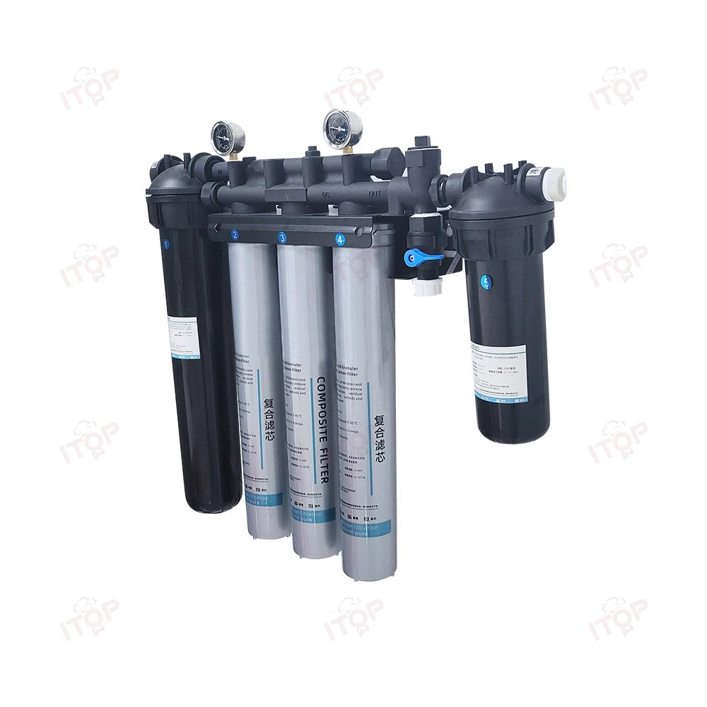 Depuratore d'acqua ITOP purificazione a 5 stadi depuratore d'acqua commerciale ad alto flusso facile da installare e sostituire il nucleo