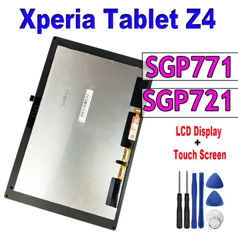 Tablet LCD For Xperia Z4 Tablet SGP771 SGP712 lcd display touch screen digitizer glass replacement repair panel