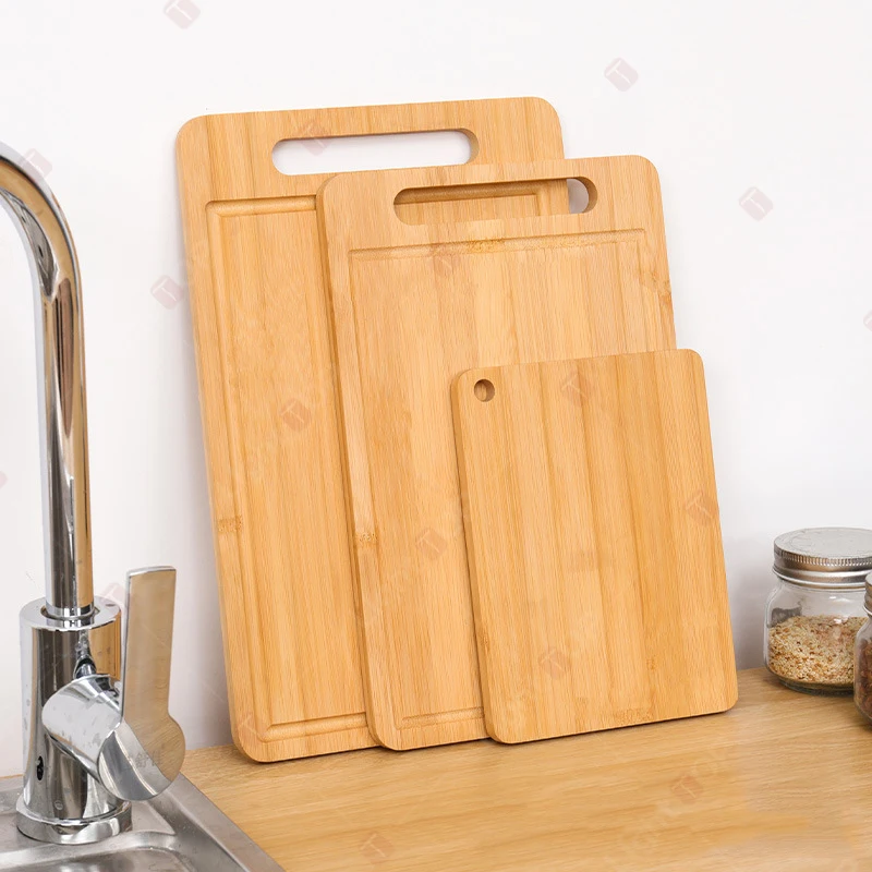 1PCS Kitchen Wood Chopping Boards for Meat Fruit and Vegetable Serving Board Double-sided Available Solid Wooden Cutting Board