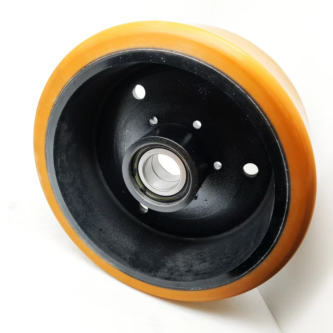 High Quality Aftermarket Replacement Load Wheel 350x100-77.788 for Linde Forklift | 0029902330 | Polyurethane Forklift Wheel