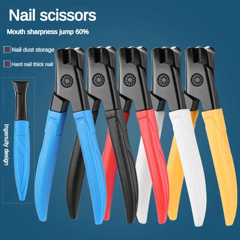 

New Anti-Splash Nail Clipper Stainless Steel Large Opening Nail Clippers Thick Toenails Trimmer Cuticle Manicure Pedicure Tool