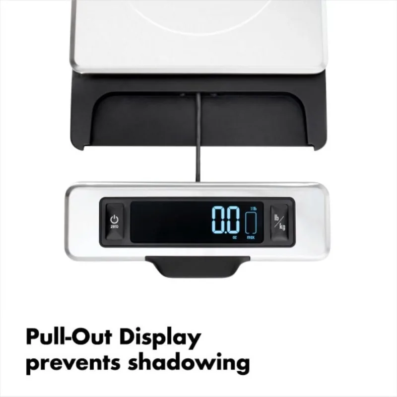 เครื่องชั่งอาหารสแตนเลส Good Grips 11 ปอนด์พร้อมจอแสดงผลแบบดึงออก