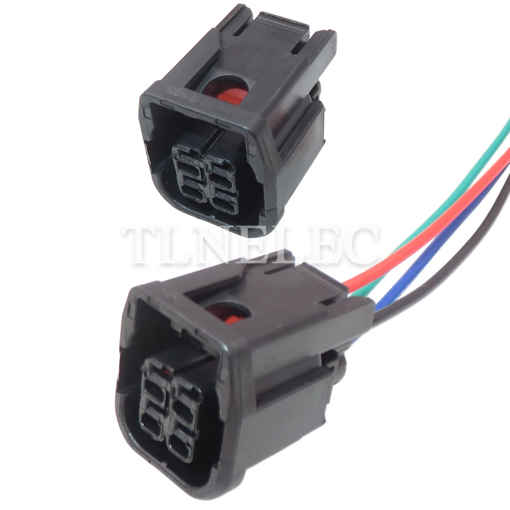 Conector do chicote de fios do automóvel da maneira de 4 pinos com os fios carro conduziu a luz da cauda farol selado soquetes para honda 6181-3783 6189-7409