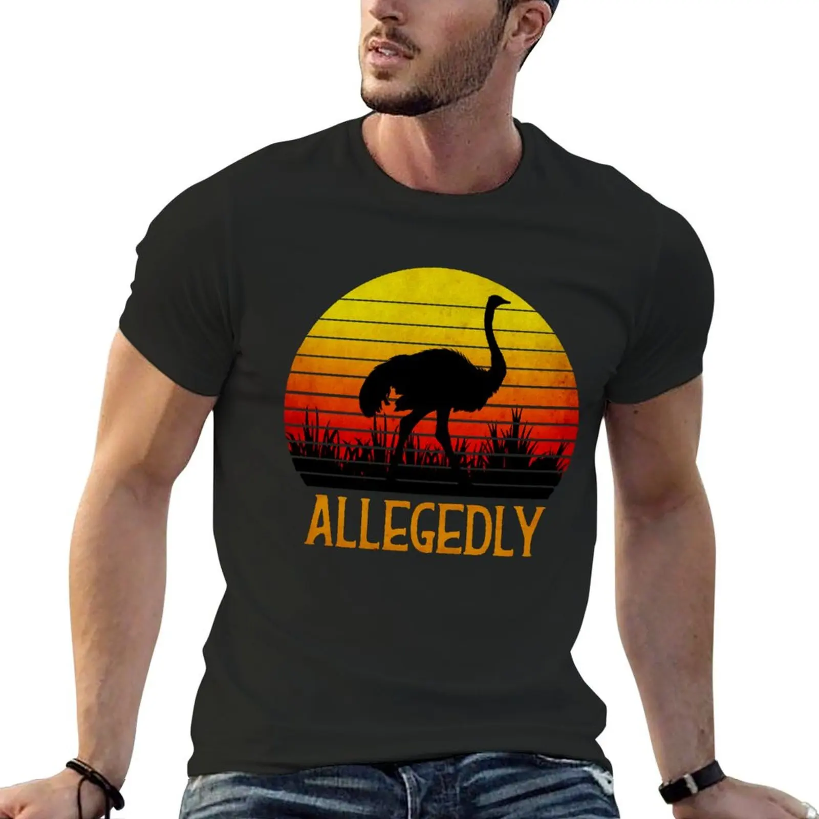 Allegedly Ostrich T-Shirt graphic t shirts shirts graphic tees boys whites Short sleeve tee men