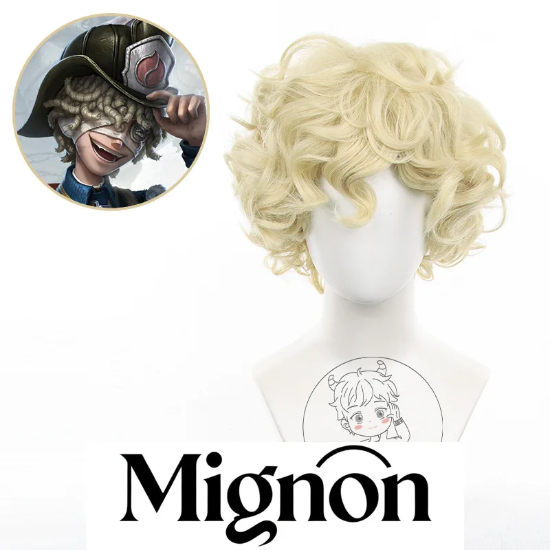 

Identity V Fire Investigator косплей парик Florian Brand короткие вьющиеся волосы подарок на Хэллоуин