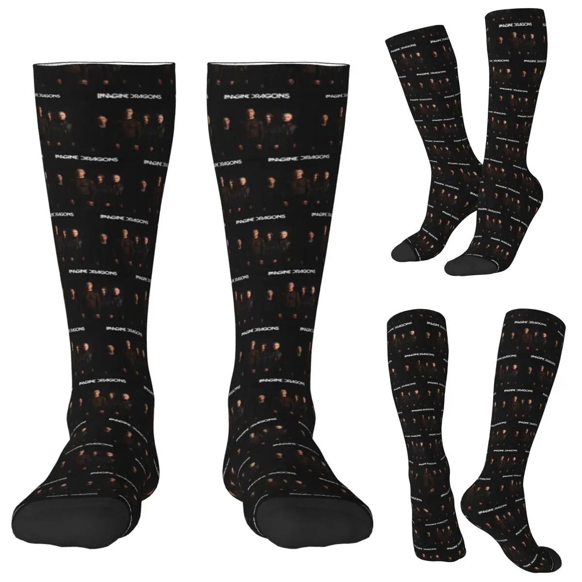 

Imagine Dragons Band Loom Tour Socks Harajuku Stockings All Season Long Socks Accessories for Unisex Christmas Gifts