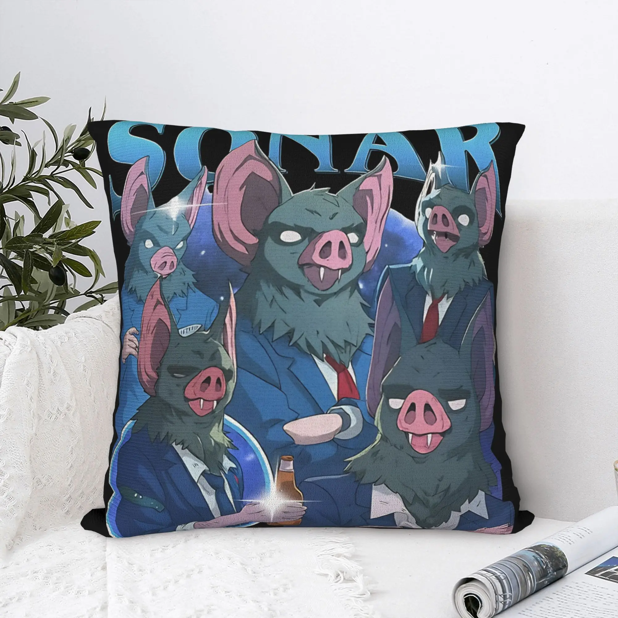 Dispatch Sonar Pillowcase Polyester Cushion Cover Decorative Game Pillow Case Cover Bedroom Drop Shipping 45*45cm