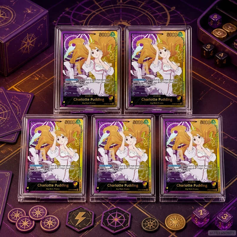 Charlotte Pudding OP08-058 en DIY OPCG Collection Cards Self Made Single Card Classic Game Anime Card Gift Toy 5PCS 10PCS Set