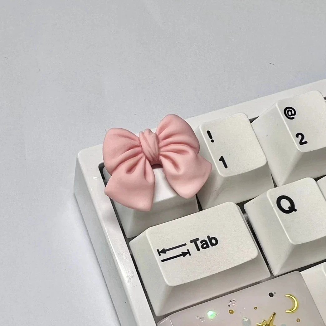 Bow Decorative Keycap R4 Profile OEM Custom Keycap For Cross Axis Mechanical Keyboard Replacement Accessory