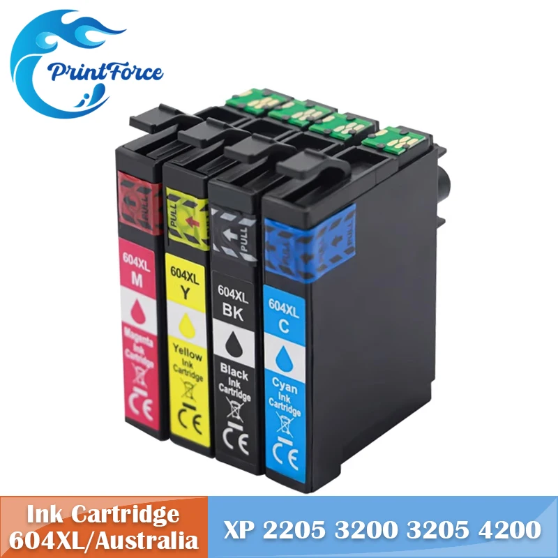

Australia 604XL 604 Ink Cartridge For Epson XP2200 XP2205 XP3200 XP3205 XP4200 XP4205 XP2910 XP2930 XP2935 XP2950