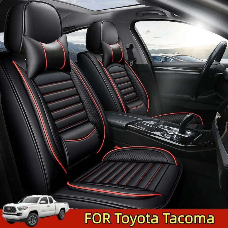 

ДЛЯ Toyota Tacoma (3) водонепроницаемый чехол на автомобильное сиденье из искусственной кожи, мягкий и удобный чехол на сиденье с фиксацией на талии