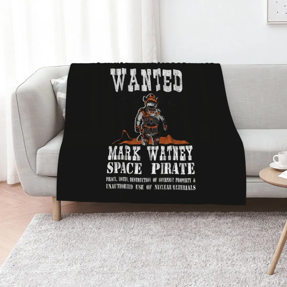 

Space Pirate Throw Blanket Furry Soft Plush Plaid Soft Plaid For Sofa Thin Blankets