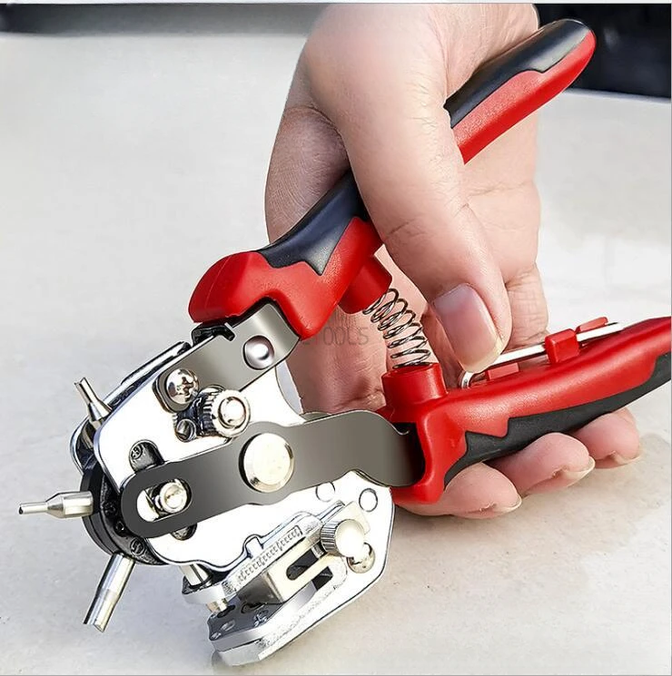 Design Eyelet Puncher DIY Tool Watchband Strap Household Leathercraft Leather Belt Hole Punch Plier Hole Puncher Belt Hole Punch