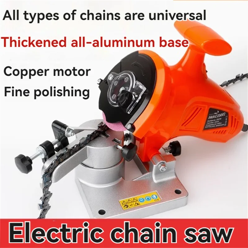 

250W Electric Chain Saw Sharpener 100mm Chain Grinder Machine for Grinding Chains Chainsaw Polishing Tools