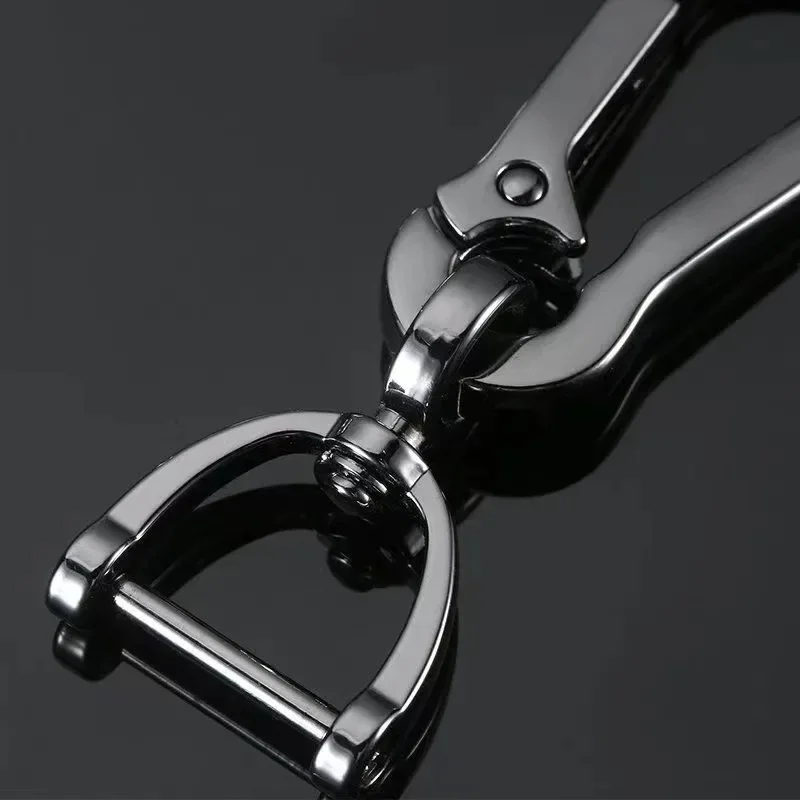 Stainless Steel Car Keychains Strong Carabiner Shape Keyring Climbing Hook Keychain Man Unisex Gift Auto Interior Accessories