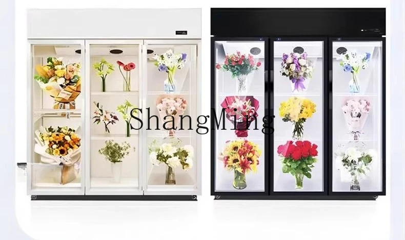ZYY congelatore per la conservazione della freschezza dei fiori vetrina refrigerata commerciale raffreddata ad aria senza gelo vetrina speciale per negozio di fiori