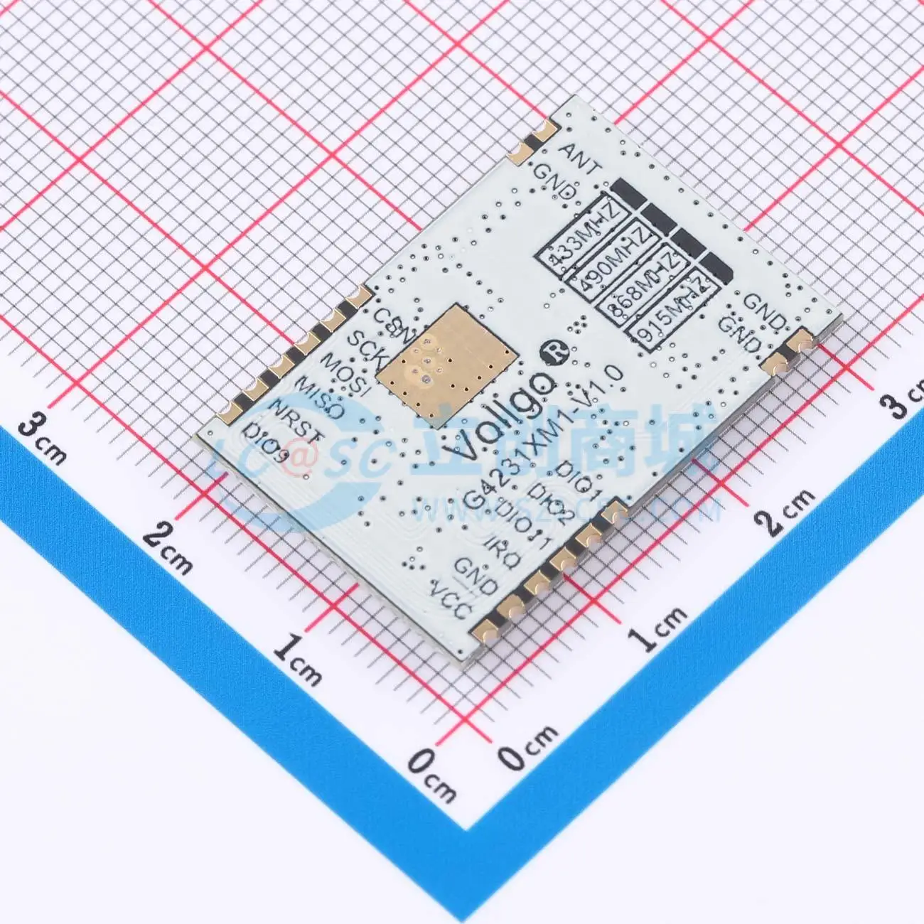 2pcs VG4231S433X0M1 SMD 29.9x20.5mm transceiver 433MHz FSK GFSK RF Wireless Communication Module for Smart Home System