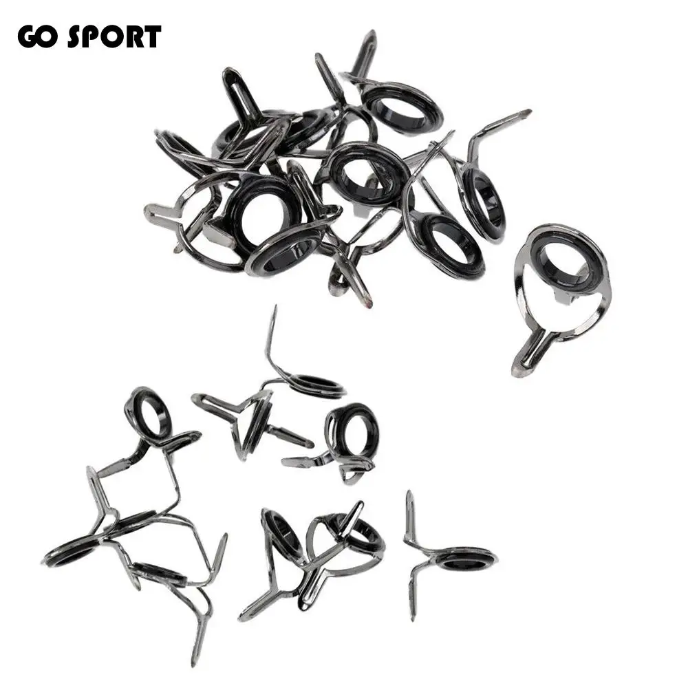 8 Size Eye Guides Fishing Accessories Wire Loop Eye Rings Stainless Steel Fishing Rod Guides Tips Circle Ring