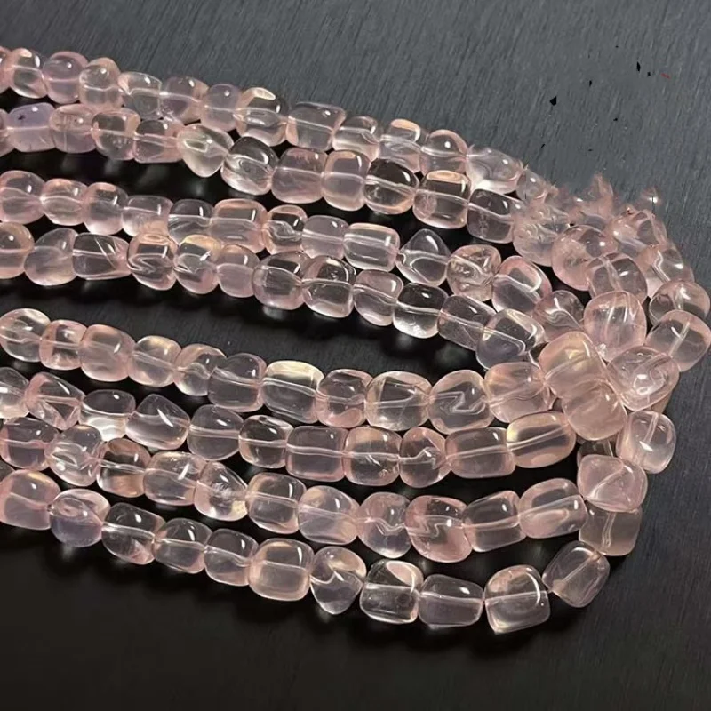 

Rose Quartz Nuggets baroque 9-11mm 38cm loose beads nature DIY Making jewelry