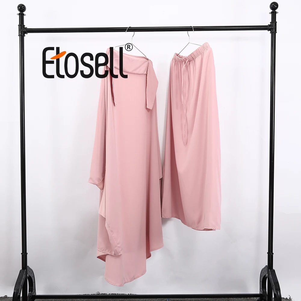 Etosell Women Hooded Muslim Hijab Dress Eid Prayer Garment Jilbab Abaya Long Khimar Full Cover Ramadan Gown Abayas Islamic Cloth