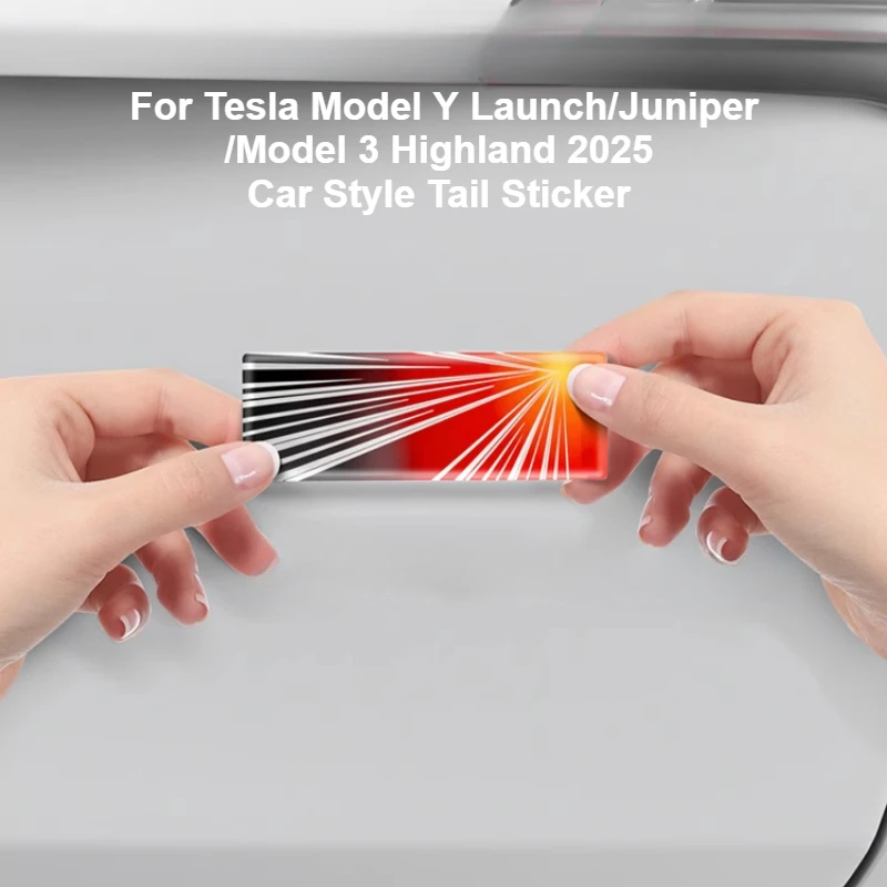 

Для Tesla Model Y Launch/Juniper/Model 3 Highland 2025 автомобильный стиль, наклейка на хвост, аксессуары, первое памятное издание, торцевая этикетка