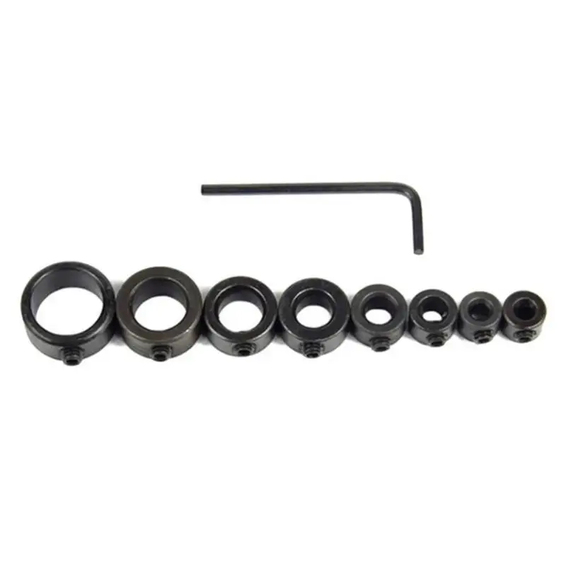 

652F 8 шт. комплект стопорных воротников для дерева, керамики, пластика, 3-16 мм, регулируемые кольца для позиционирования