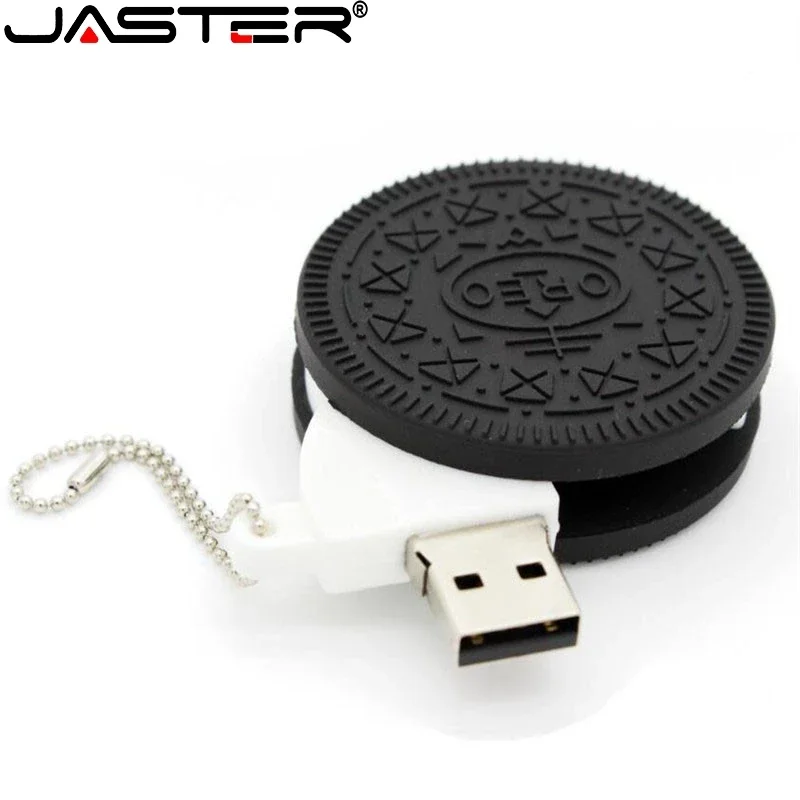 JASTER-unidad Flash de USB en forma de helado para niños, Pendrive de Chocolate de 64GB, 32GB, regalo creativo, 16GB, galleta, 8G