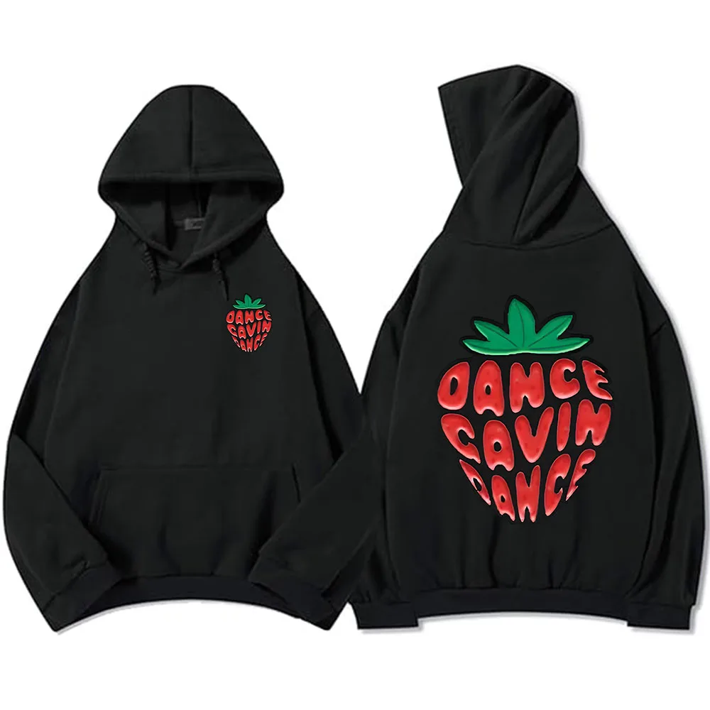 

Толстовки с капюшоном DANCE GAVIN DANCE Strawberry, флисовые толстовки с длинными рукавами и графическим принтом, пуловеры унисекс