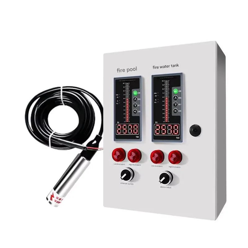 ตัวควบคุมแสดงระดับน้ำในถังดับเพลิง ถังน้ำรถบ้าน พร้อมเกจวัดระดับน้ำแบบจุ่มใต้น้ำ และเครื่องส่งสัญญาณระดับน้ำแบบไฮโดรสแตติก